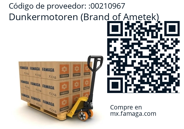   Dunkermotoren (Brand of Ametek) 00210967
