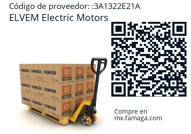  6T3 132SB2 ELVEM Electric Motors 3A1322E21A
